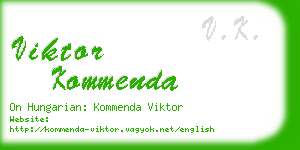 viktor kommenda business card